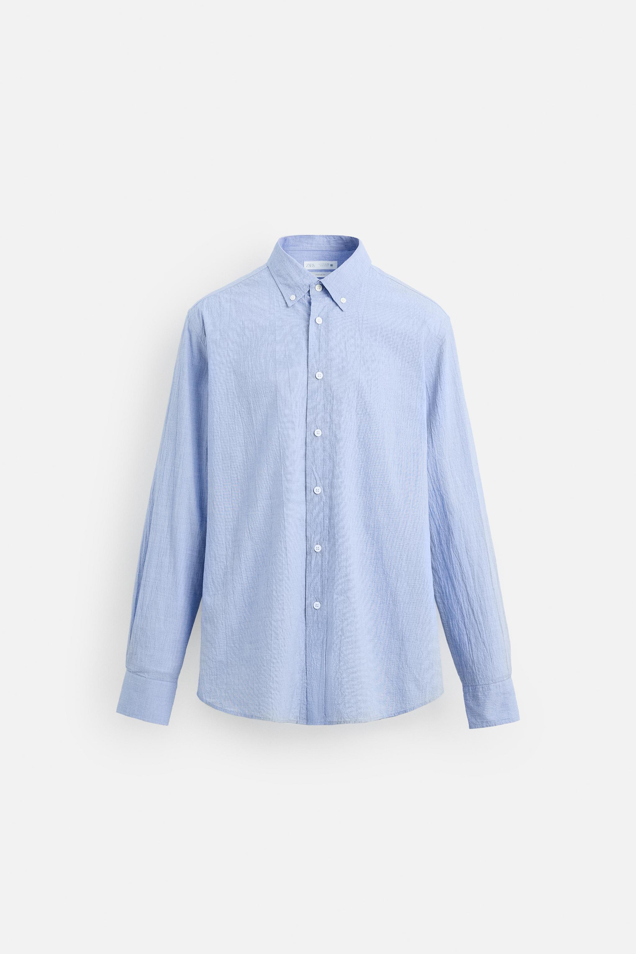 CHEMISE REGULAR FIT EFFET FROISSÉ