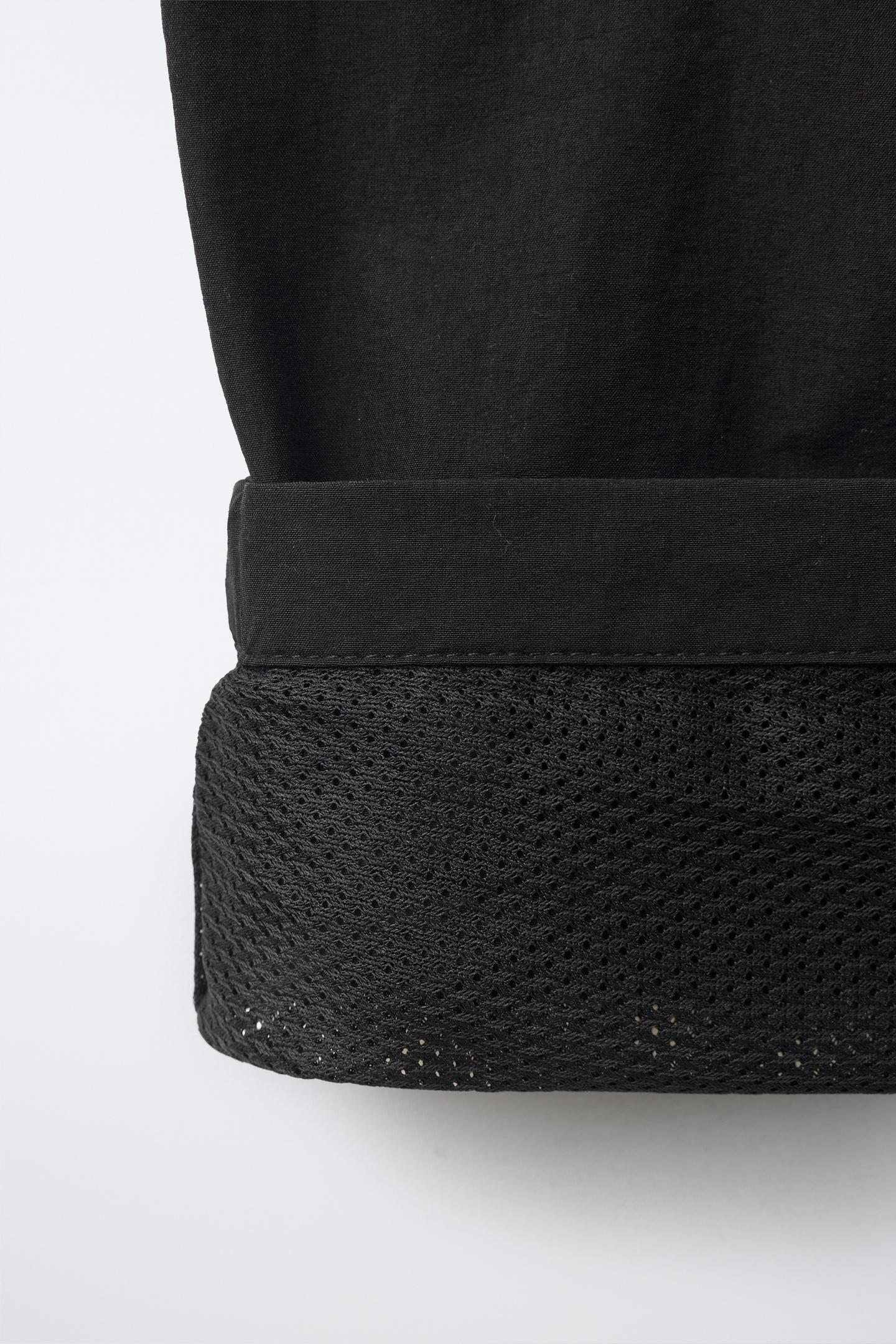 Детские брюки Zara Technical Pocketed, цвет: Чёрный — фото 6