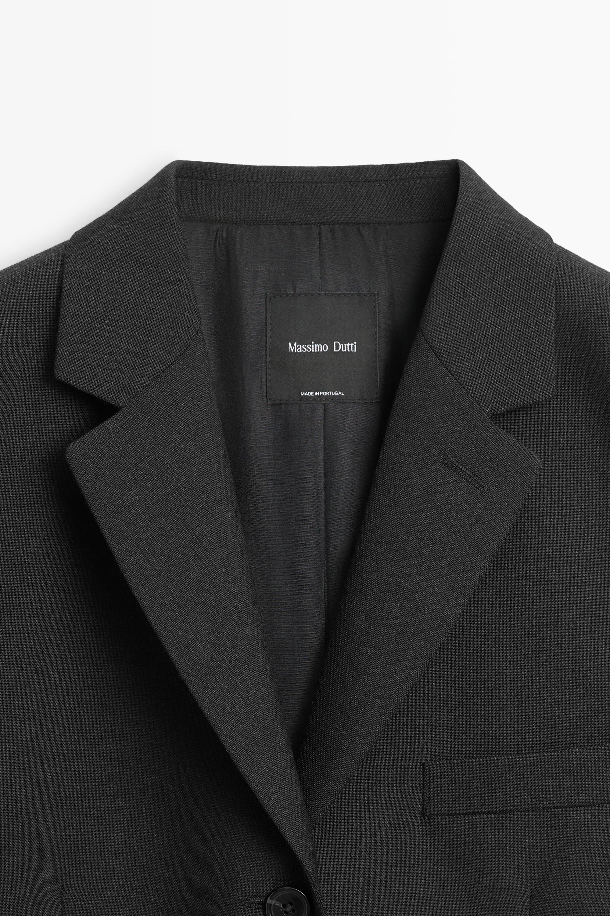 Blazer trois boutons en laine