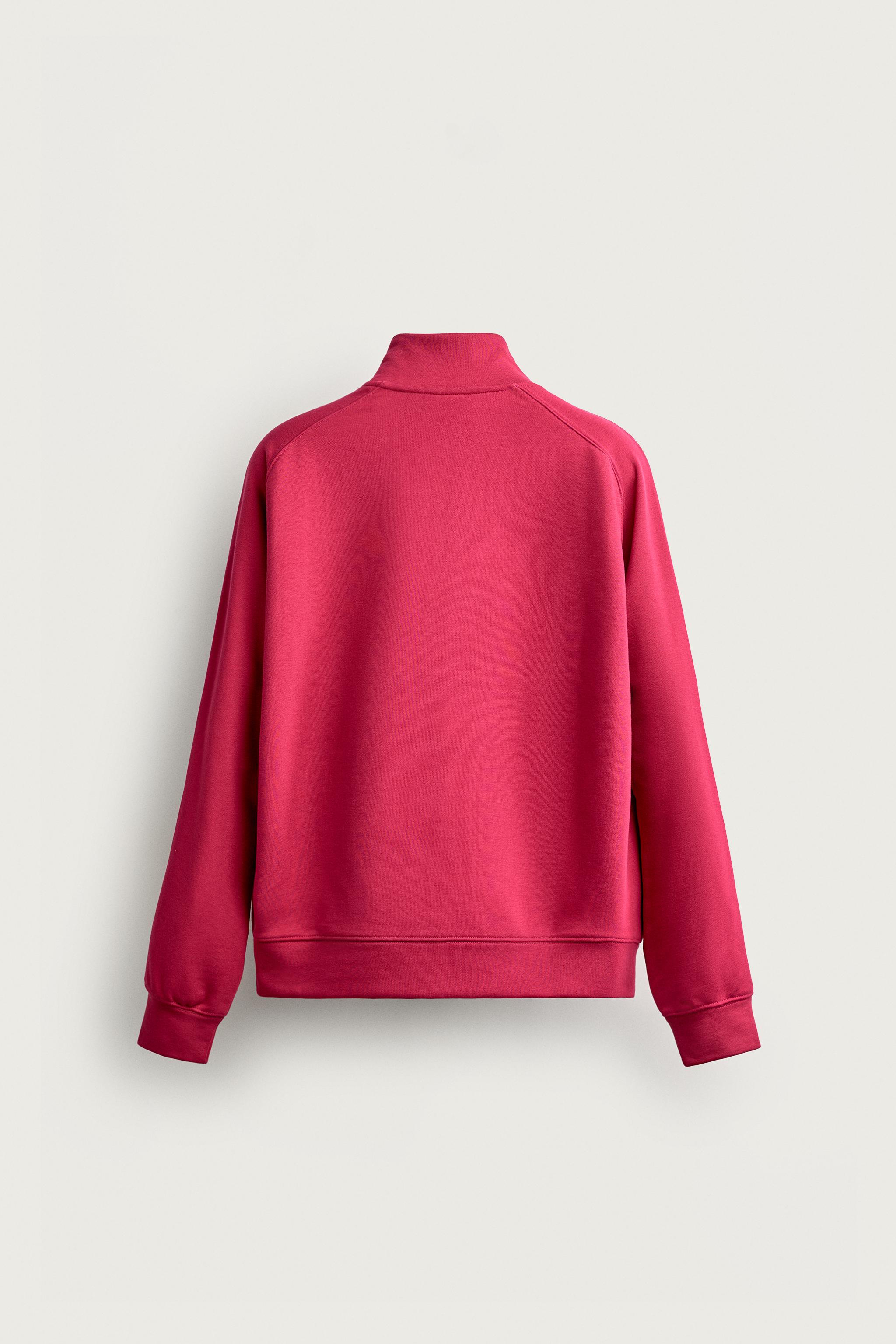 RELAXED FIT ZIP-UP SWEATSHIRT