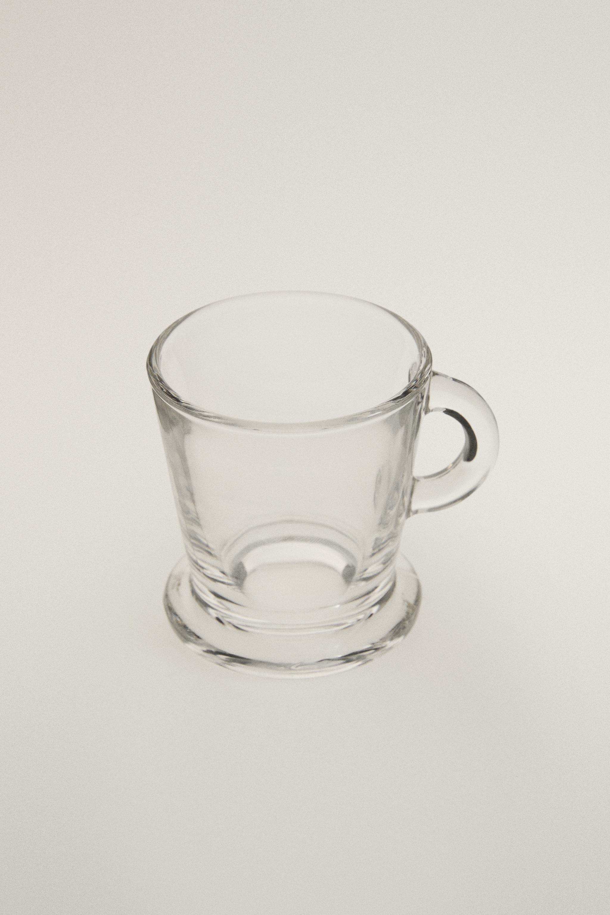 TRANSPARENT GLASS ESPRESSO CUP — Transparent