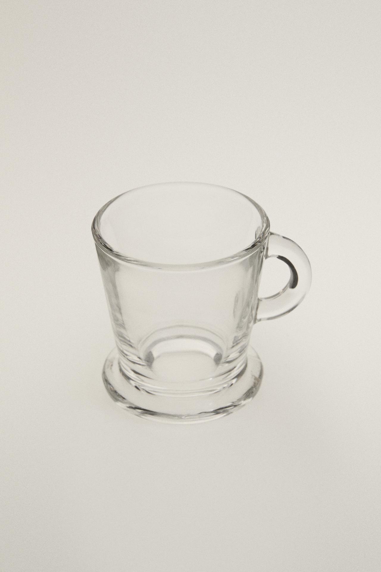 TRANSPARENT GLASS ESPRESSO CUP — Transparent