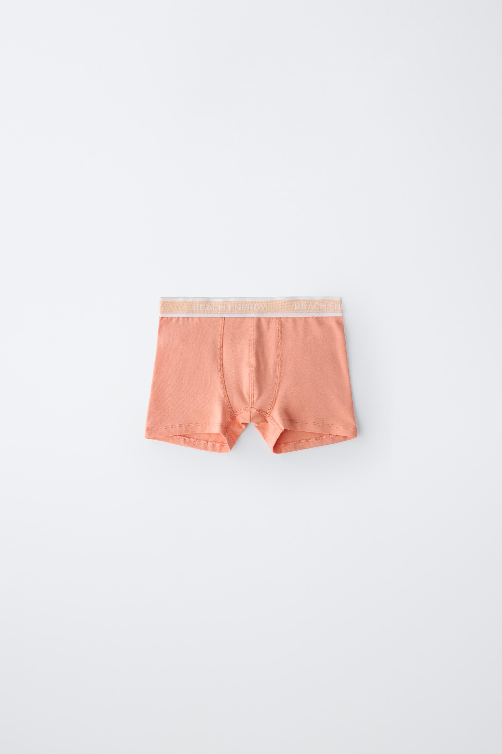 6-14 YEARS / FIVE-PACK OF TEXT BOXERS