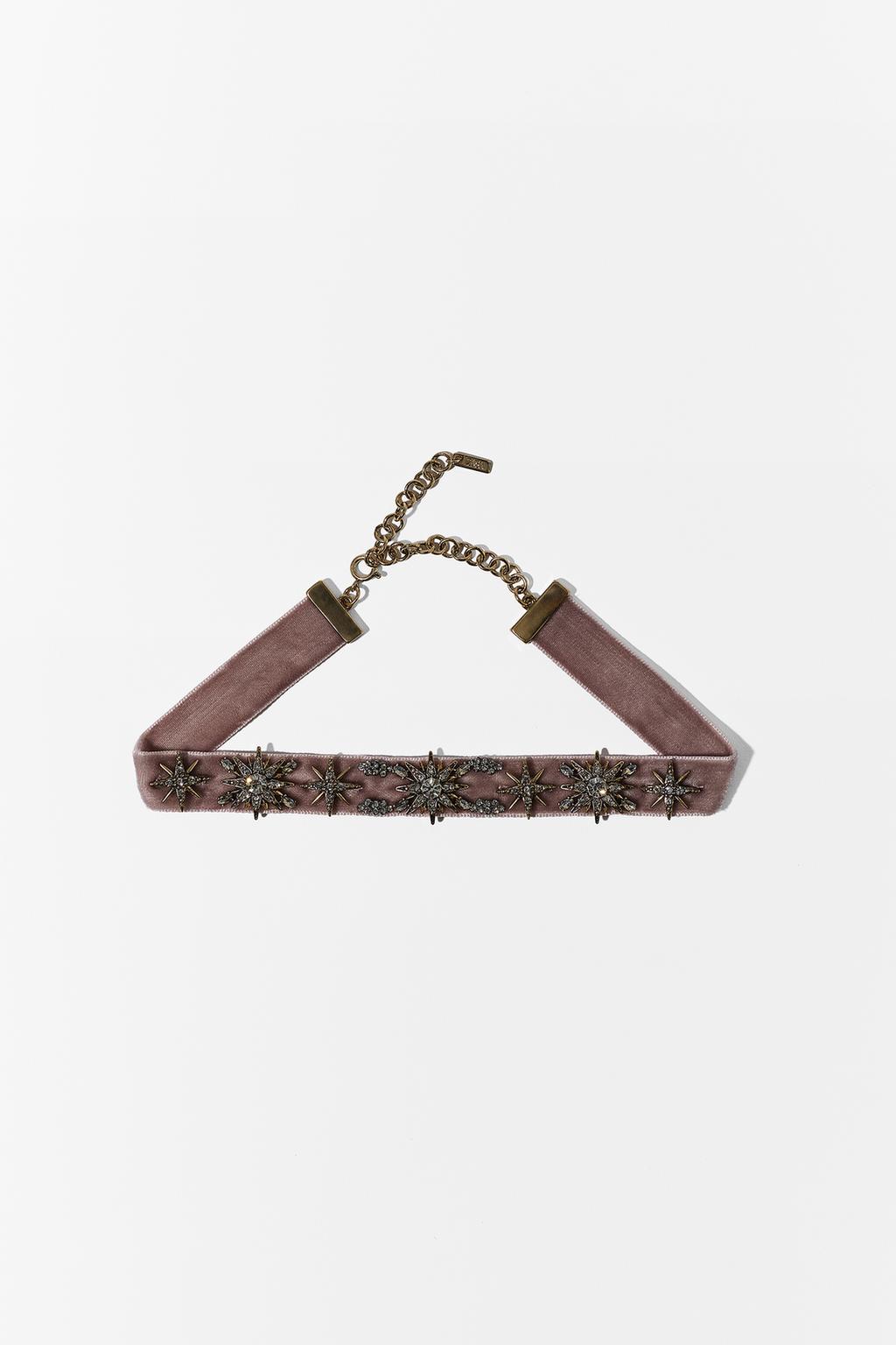 VELVET SHINY STARS CHOKER
