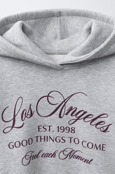 VARSITY DOUBLE HEM HOODIE - Grey marl by Zara - Image 2