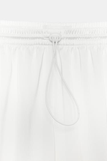 BERMUDA SATINÉE AVEC STOPPER - Blanc de Zara - Image 6