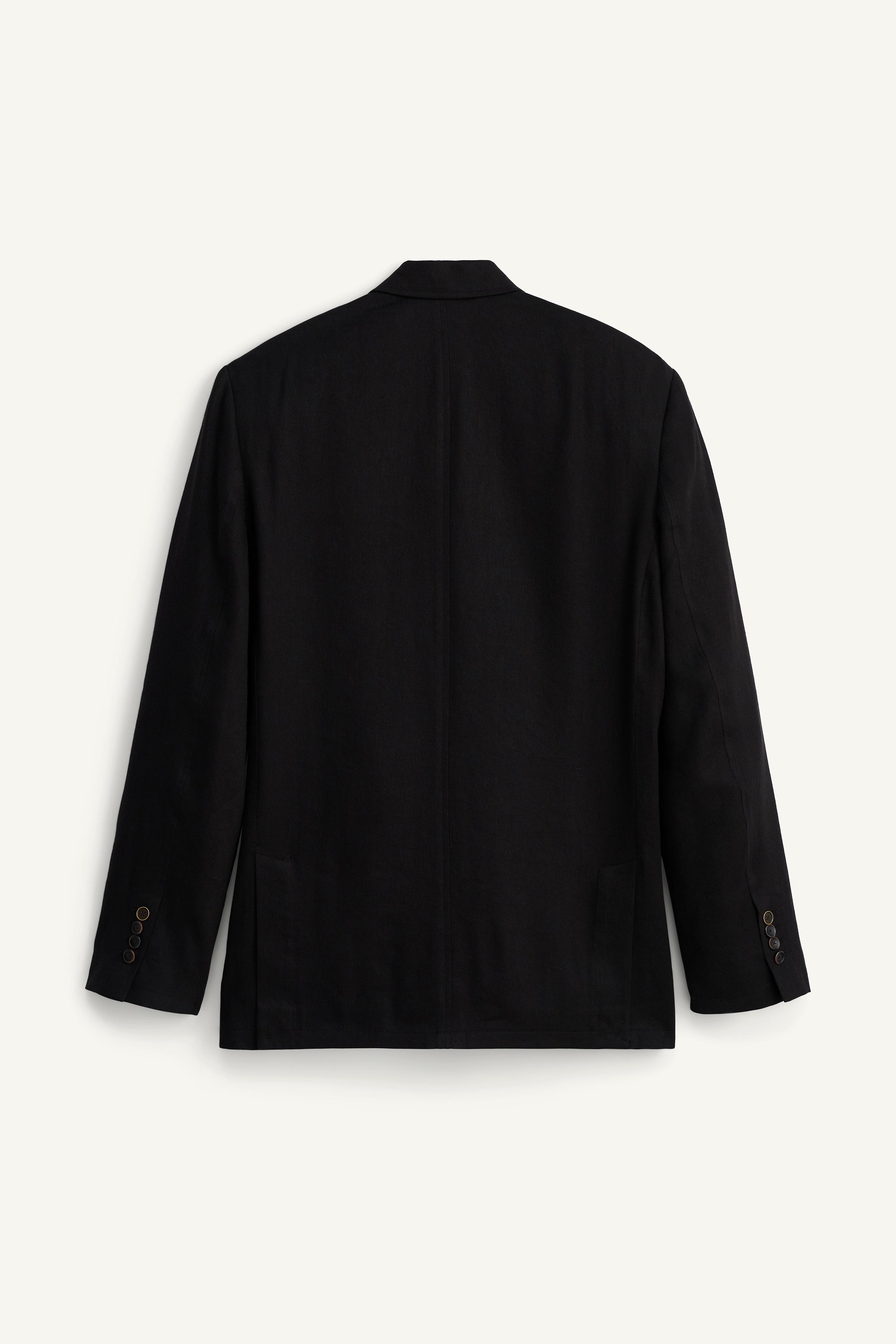 VESTE DE COSTUME À BOUTONNAGE CROISÉ LIN ET LYOCELL