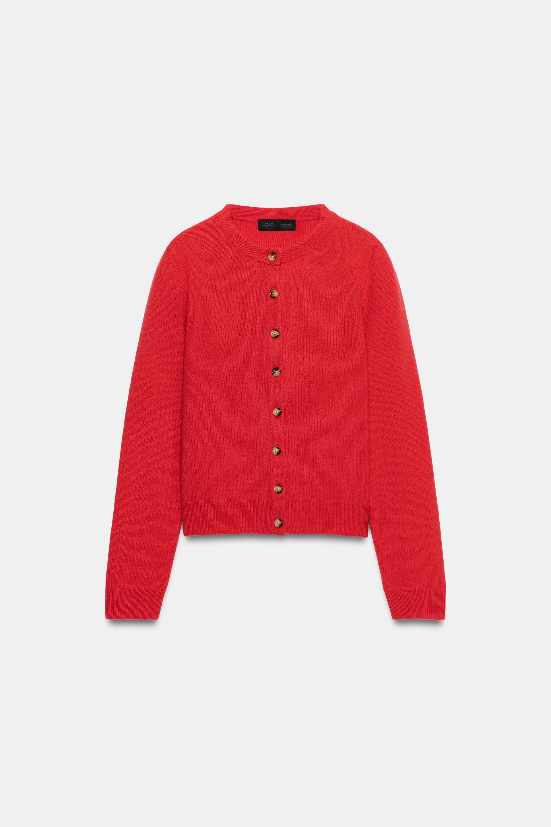 CASHMERE AND WOOL BUTTON-UP JACKET thumbnail 6