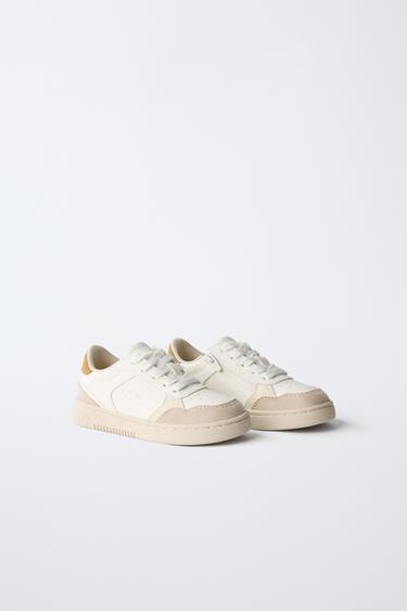 BASKET EN MATIÈRES VARIÉES - Blanc de Zara - Image 1