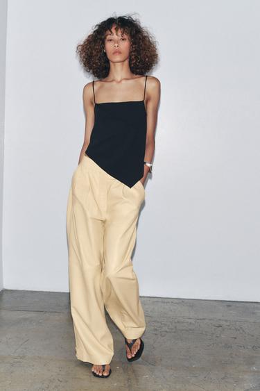 ASYMMETRIC CREPE TOP - Black by Zara - Image 0
