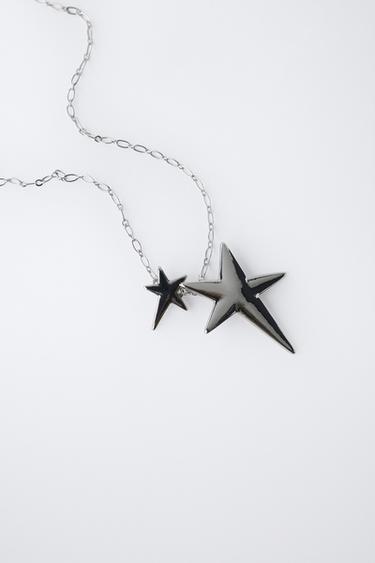 STAR PENDANT NECKLACE - Silver by Zara - Image 2