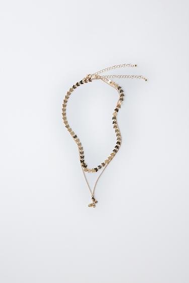 PACK DOS COLLARES MARIPOSAS - Dorado de Zara - Imagen 0
