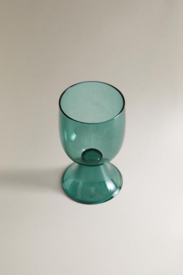 SHORT COLOURED BOROSILICATE GLASS X COLLAGERIE - Green by Zara - Image 1