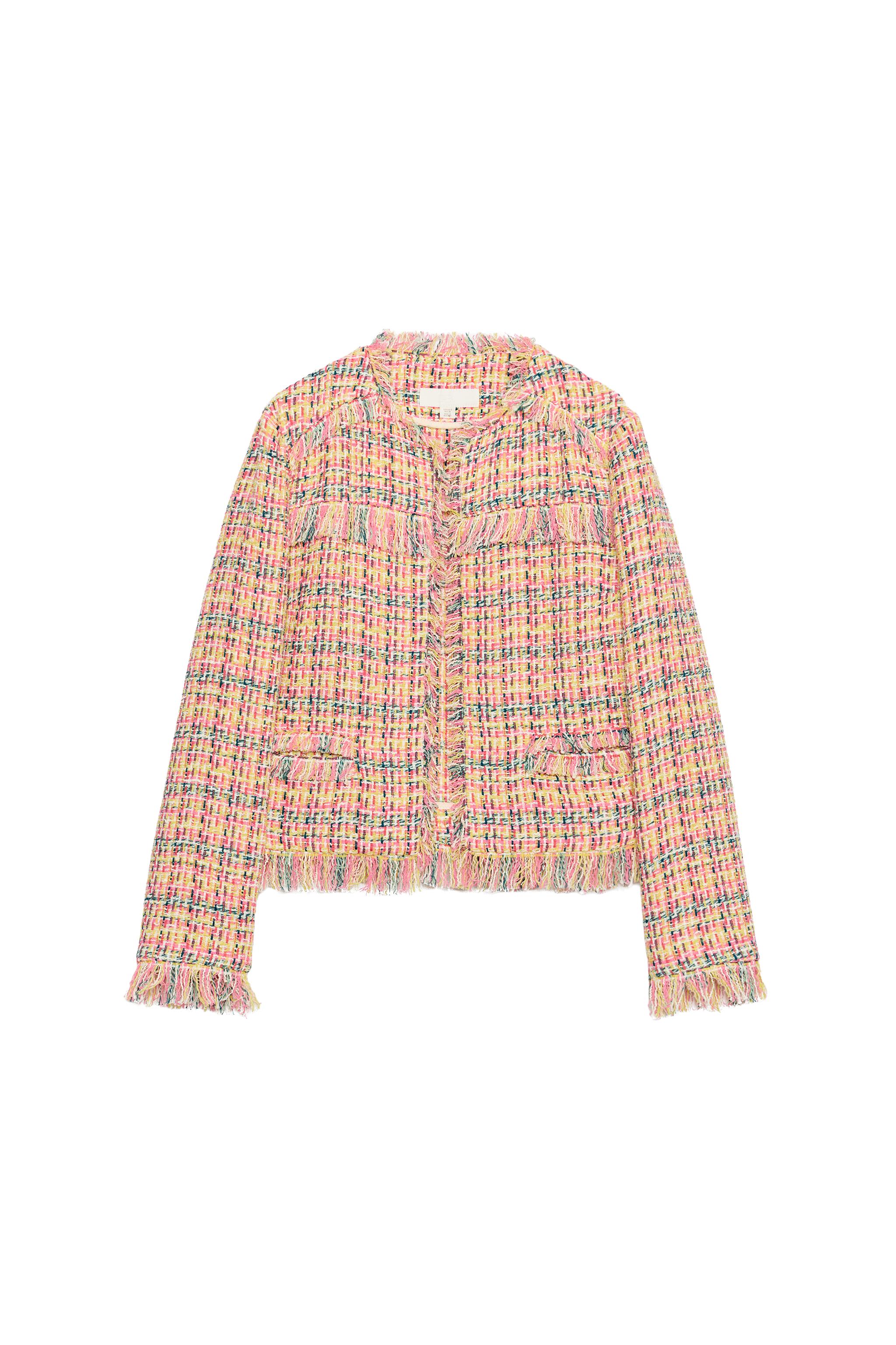 FRINGE TEXTURED JACKET - Multicolored | ZARA United States