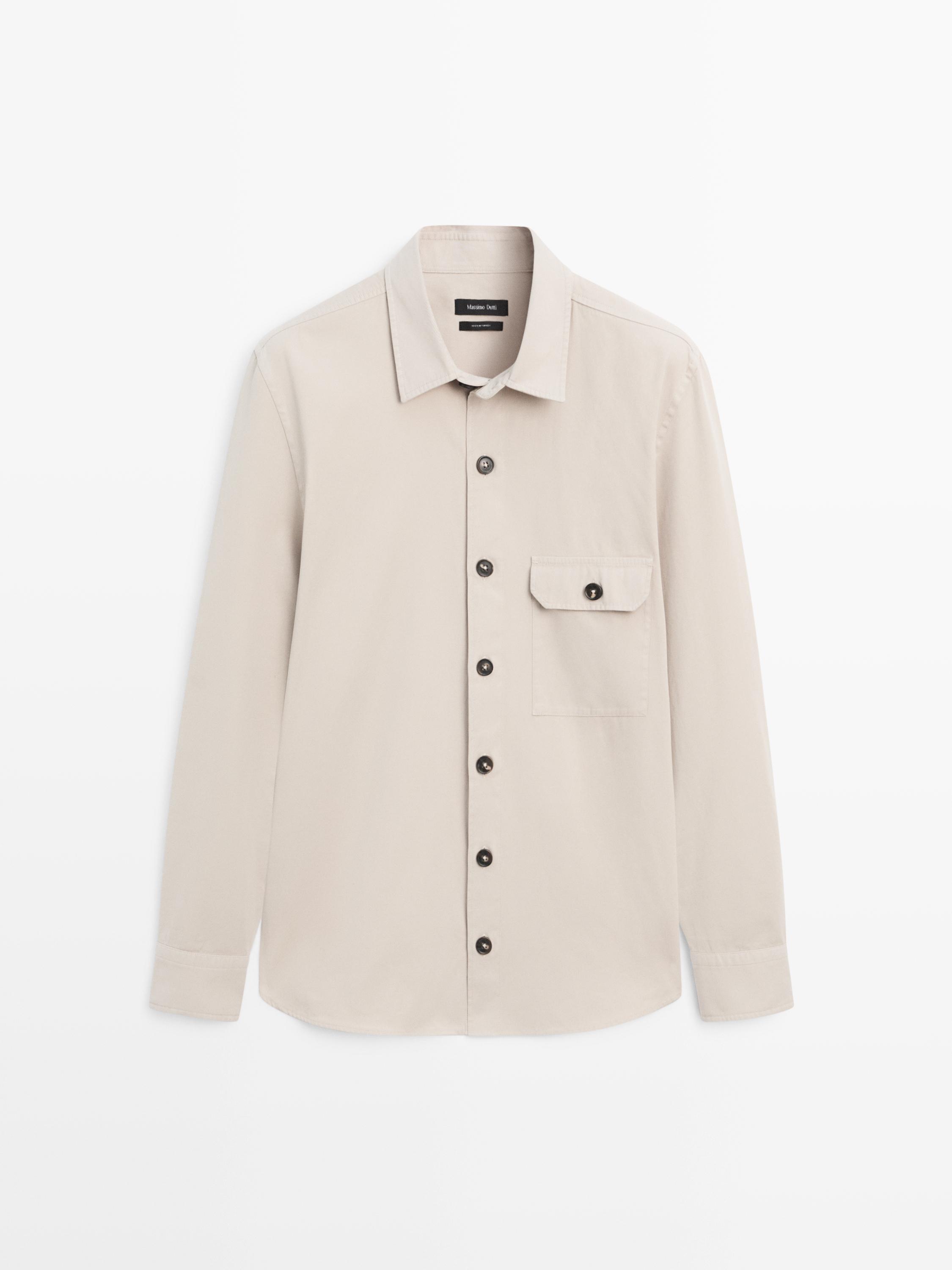 Surchemise avec poches en coton