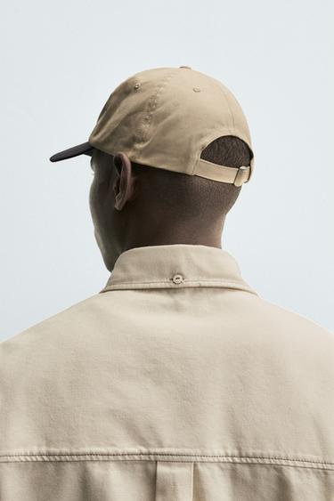 CASQUETTE BRODERIE COMBINÉE - Marron / Taupe de Zara - Image 2