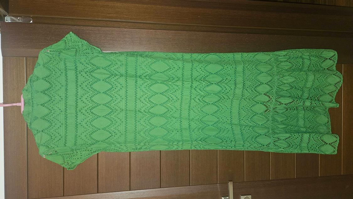 SHIRT DRESS WITH CUTWORK EMBROIDERY - Image 3