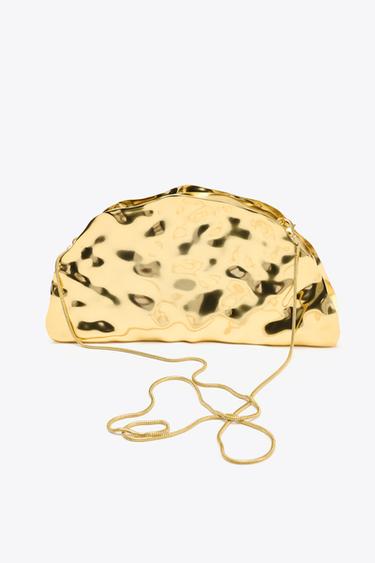 METALLIC RIGID MINAUDIÈRE - Golden by Zara - Image 3