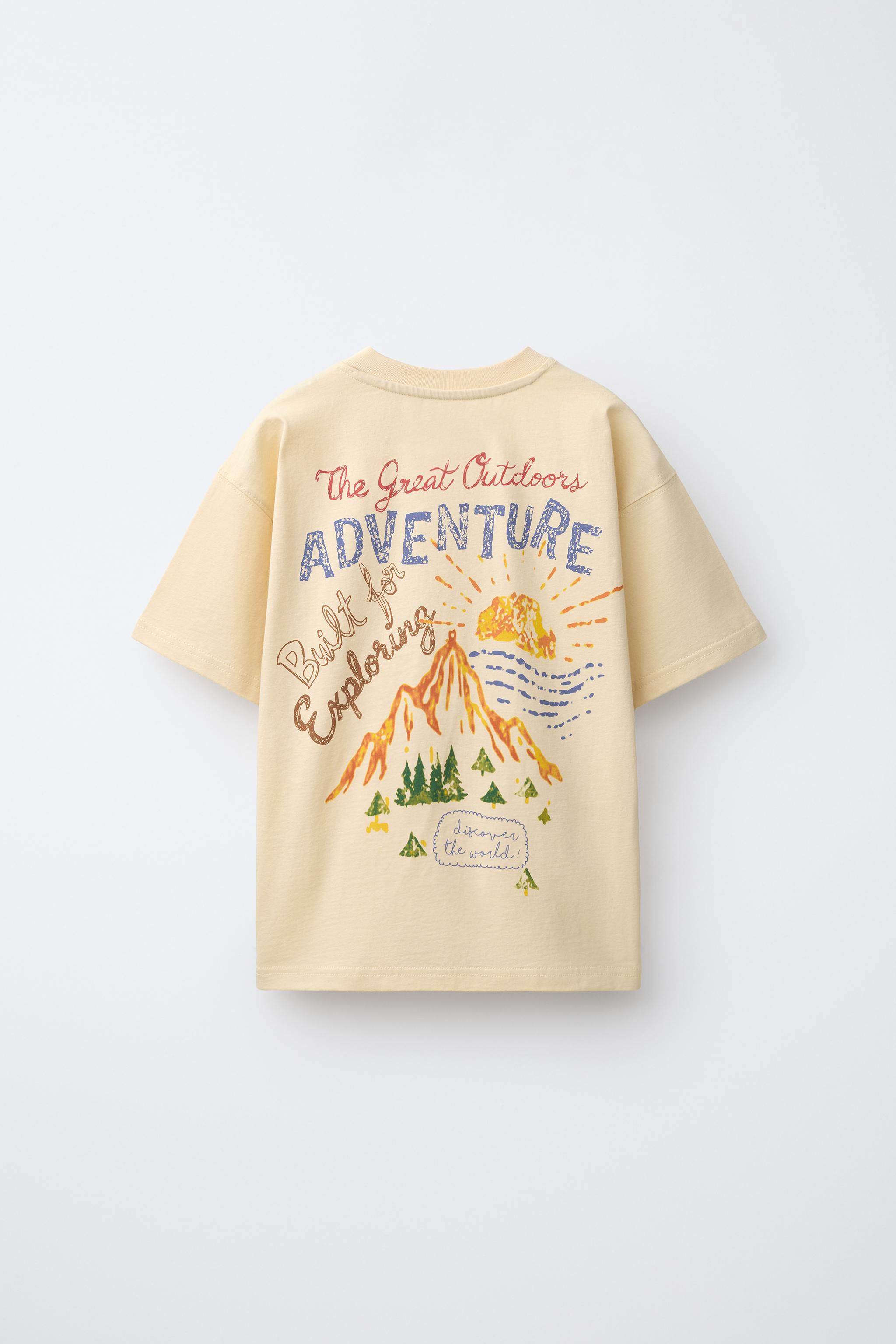 PRINTED T-SHIRT — Ecru