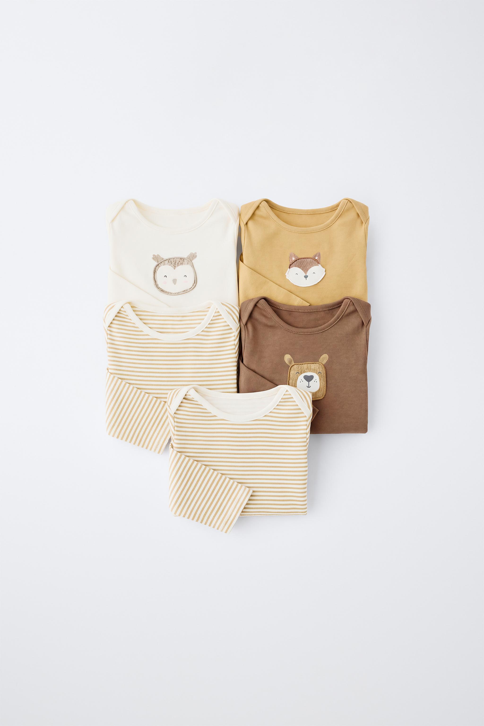 5-PACK STRIPED BODYSUSITS