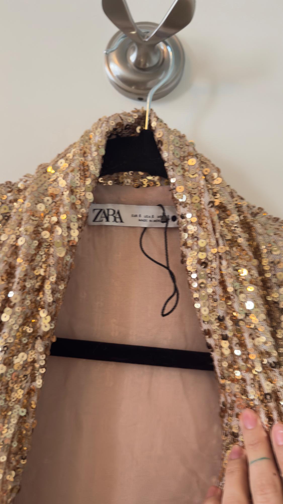 SHORT SEQUIN DRESS - Image 2