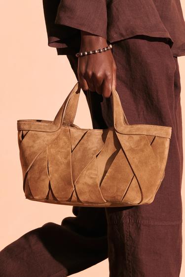 LTHR MN SHPPR - Chocolate by Zara