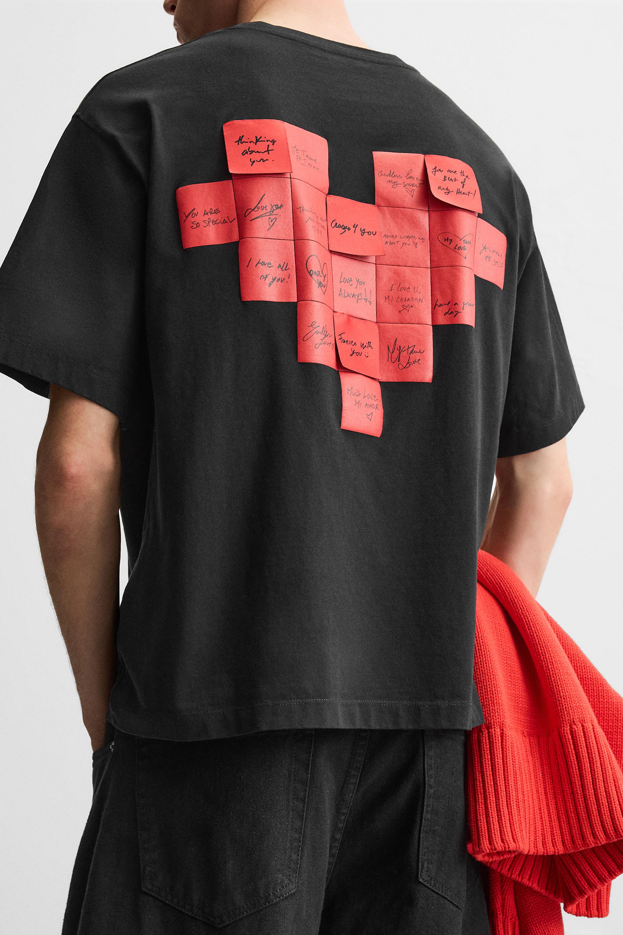 LIMITED EDITION NOTES PRINT T-SHIRT - Black | ZARA United States