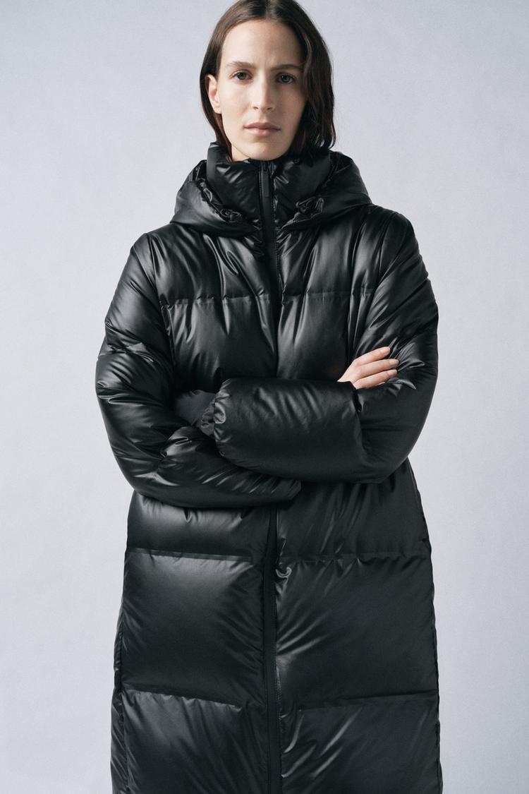 Wind Protection Zara Damen Winterjacke Schwarz Steppjacke Zara