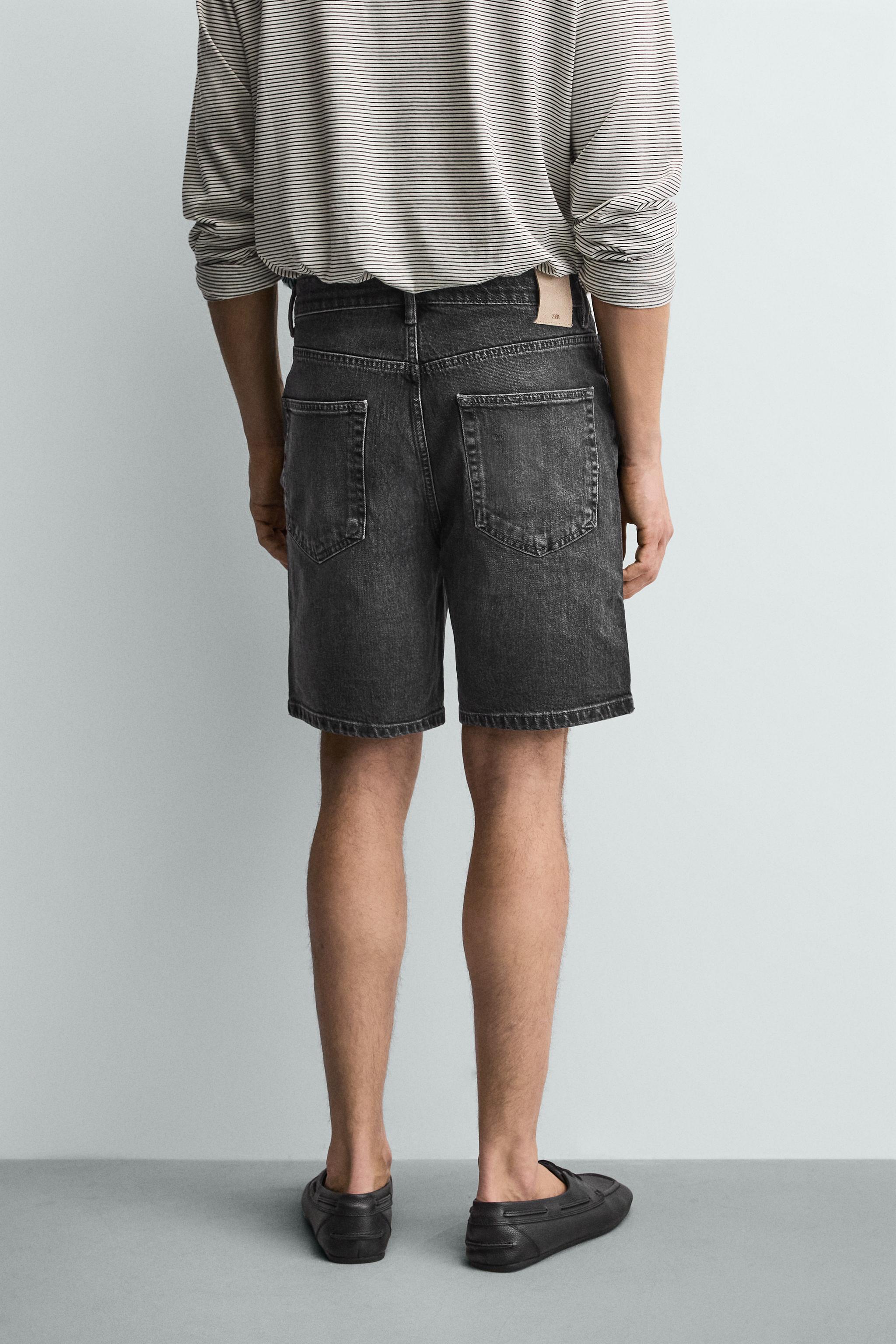 REGULAR FIT DENIM SHORTS