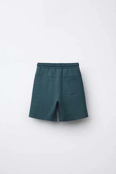 COMFORT PLUSH BERMUDA SHORTS - Blue by Zara - Image 1