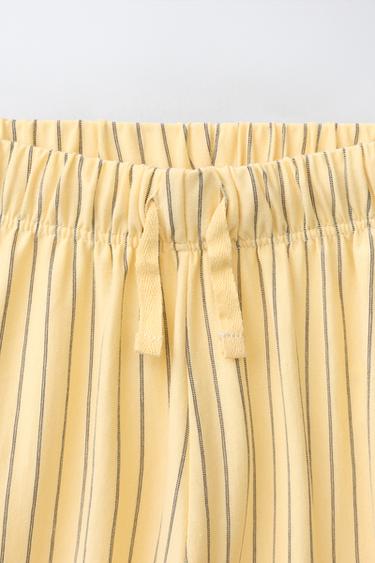 RELAXED STRIPED TROUSERS - Yellow by Zara - Image 2
