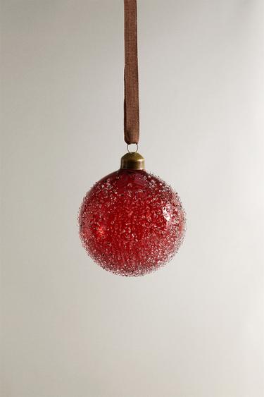 BAUMSCHMUCK KUGEL WEIHNACHTSBLASEN - Rot von Zara - Bild 0