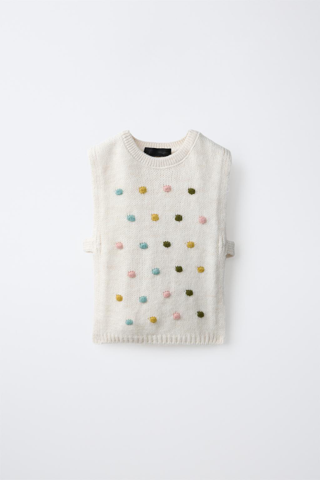 KNIT BOBBLE VEST