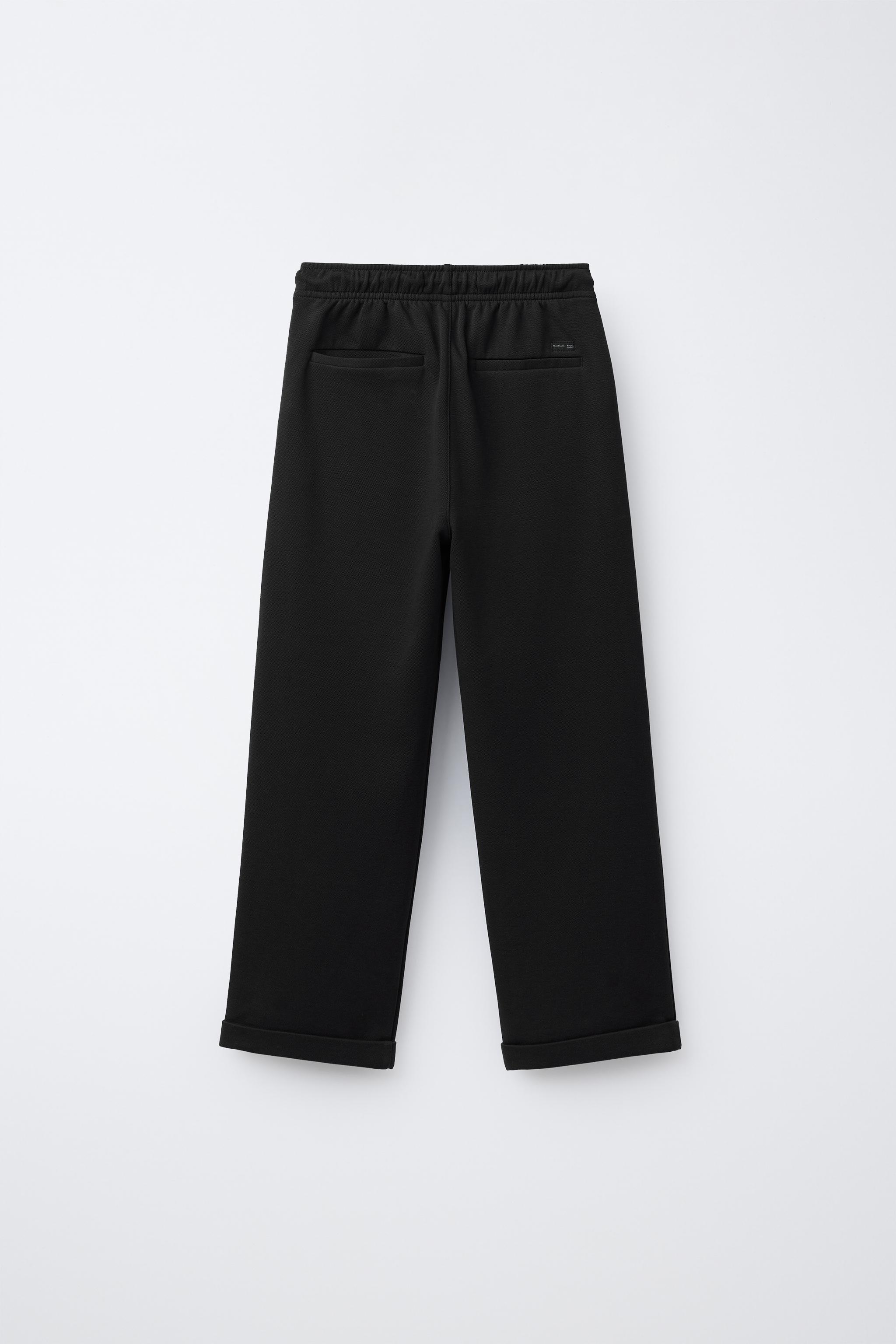 COMFORT TROUSERS WITH DRAWSTRINGS - Navy blue | ZARA Singapore