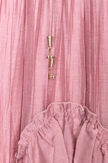 RUFFLED MIDI SKIRT - MARSALA by Zara - Image 11