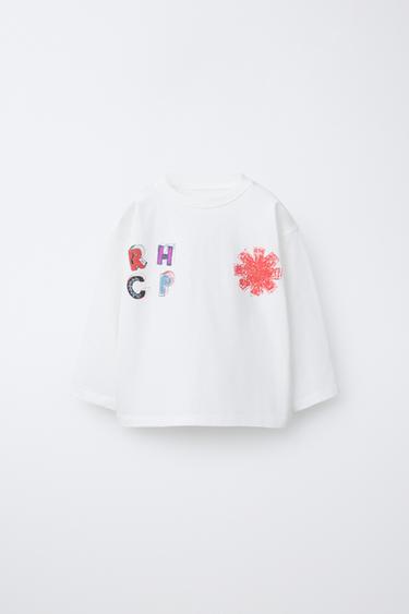 T-SHIRT RED HOT CHILI PEPPERS © - Blanc de Zara