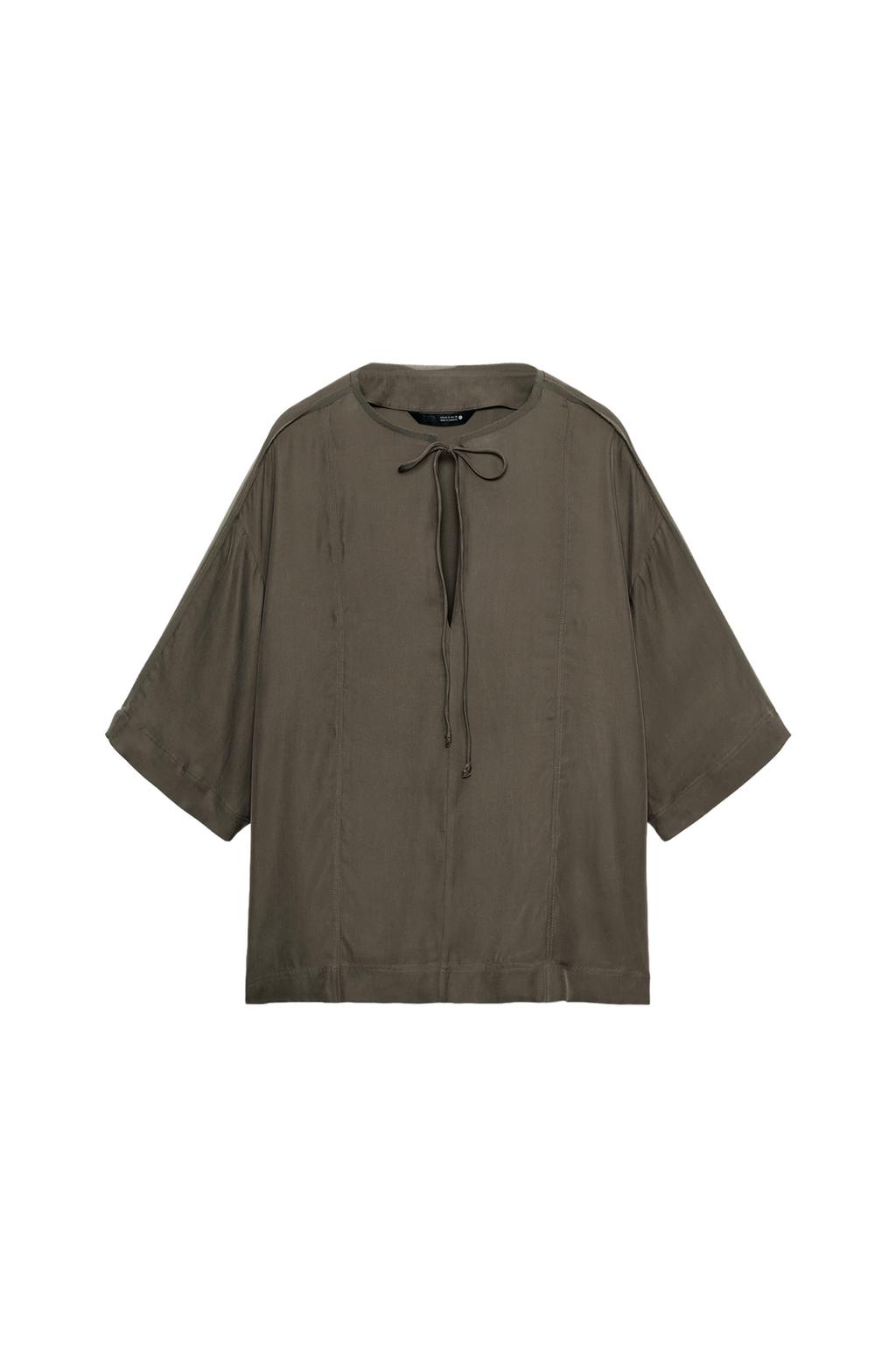 ZW COLLECTION FLOWY BLOUSE WITH TIES - image 3