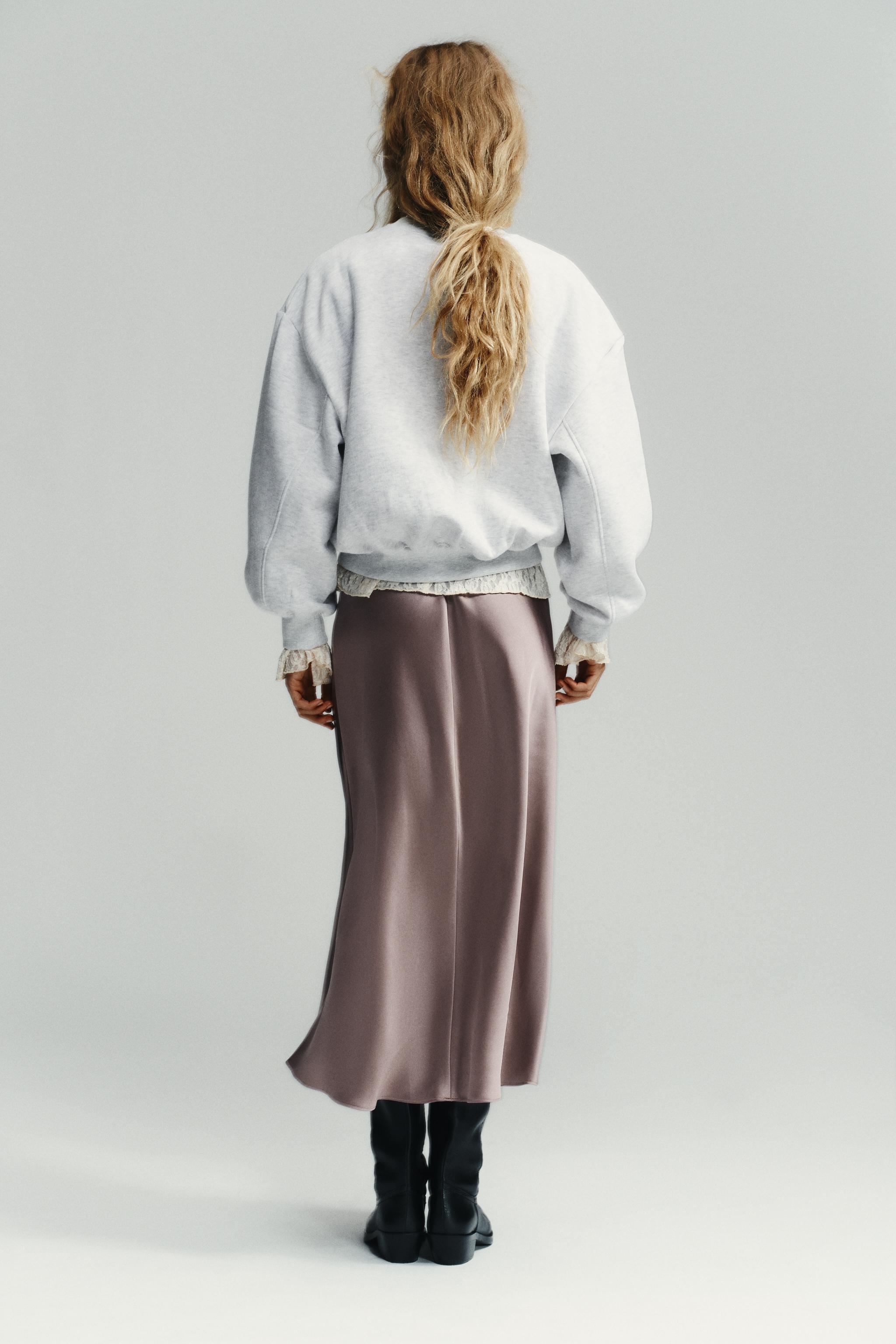 Zara BASIC PENYE SWEATSHIRT görsel 5