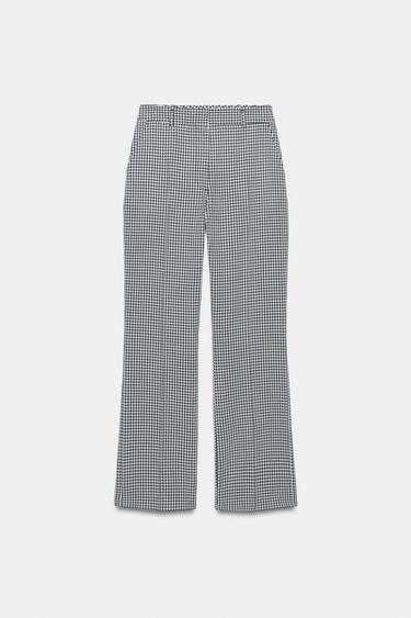 GINGHAM CHECK TROUSERS - Blue/White by Zara - Image 6