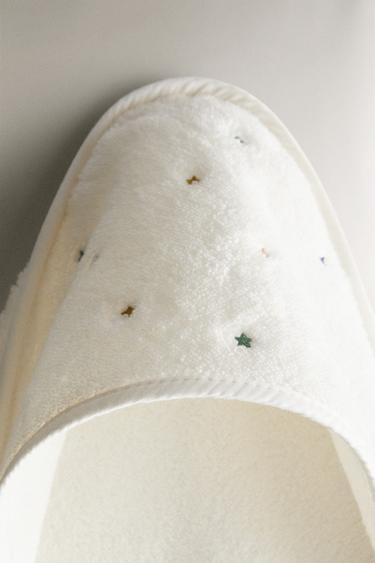 STARS HOODED BABY TOWEL - Oyster-white by Zara - Image 4