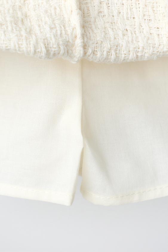 JUPE STRUCTURÉE POCHES - Écru de Zara - Image 3
