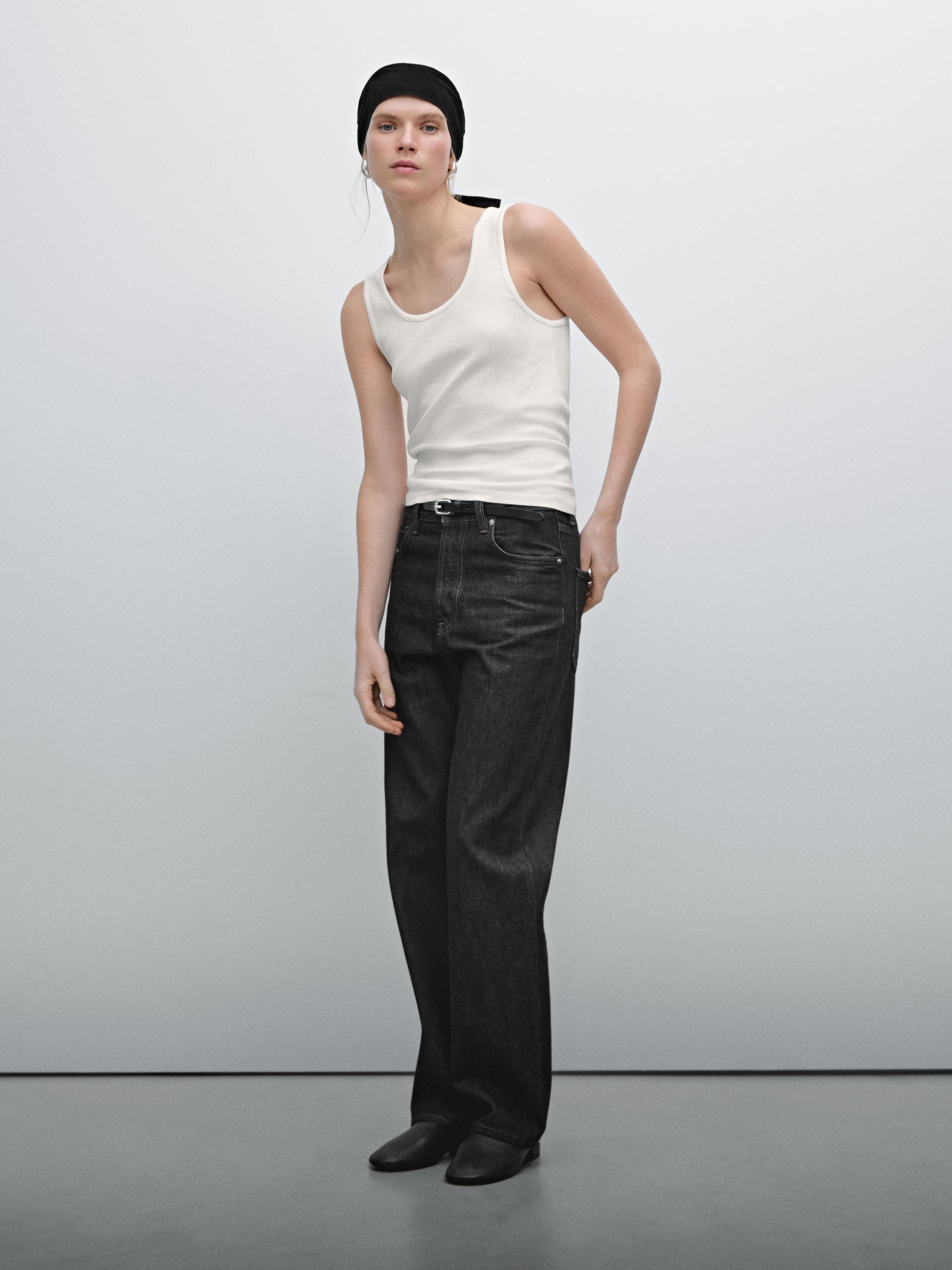 BORDERS at BALCONY(ボーダーズアットバルコニー) SUSPENDER TEE