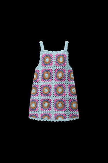 VESTIDO PUNTO CROCHET - Multicolor de Zara - Imagen 0