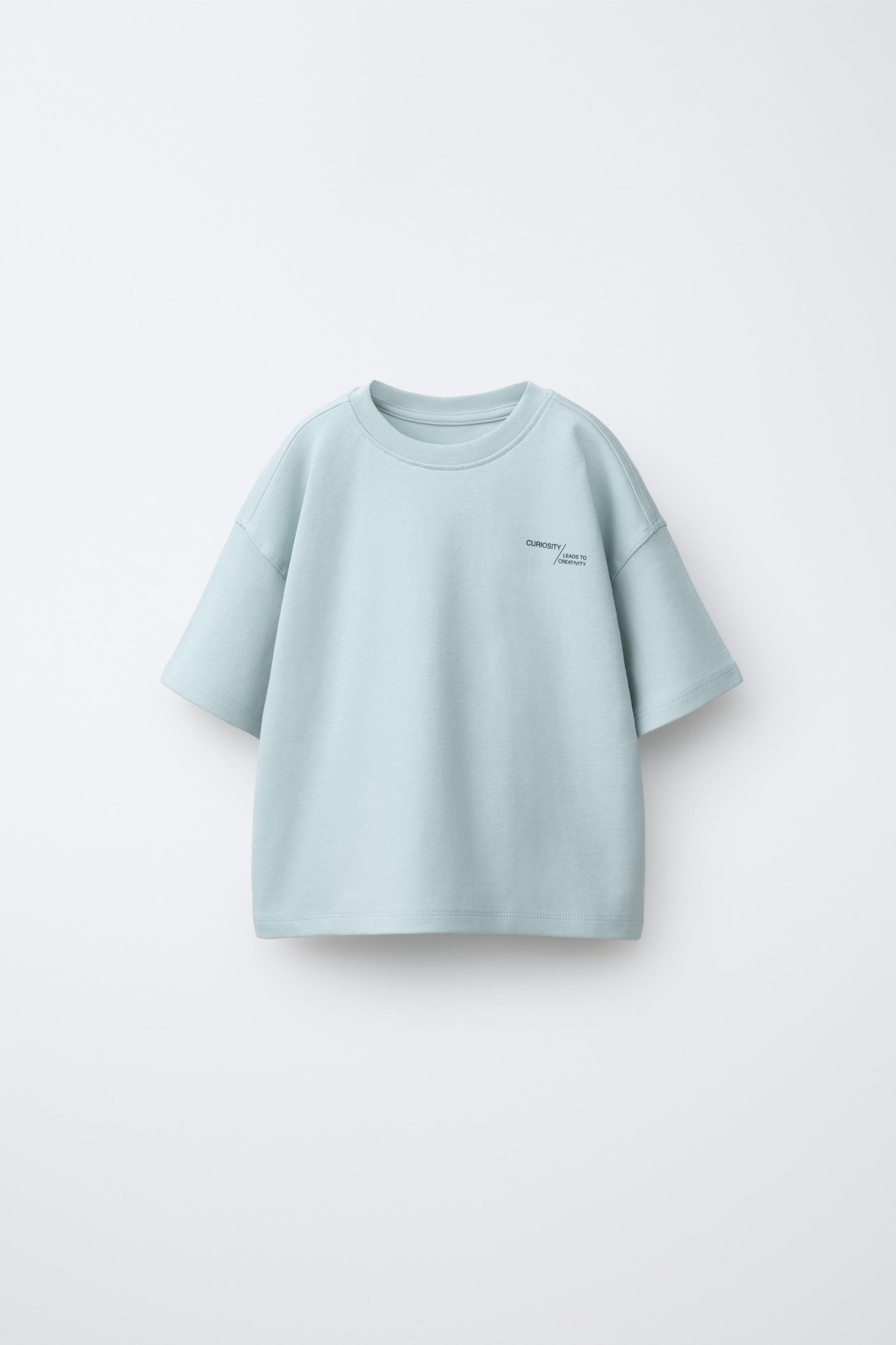 T-SHIRT EN INTERLOCK À INSCRIPTIONS