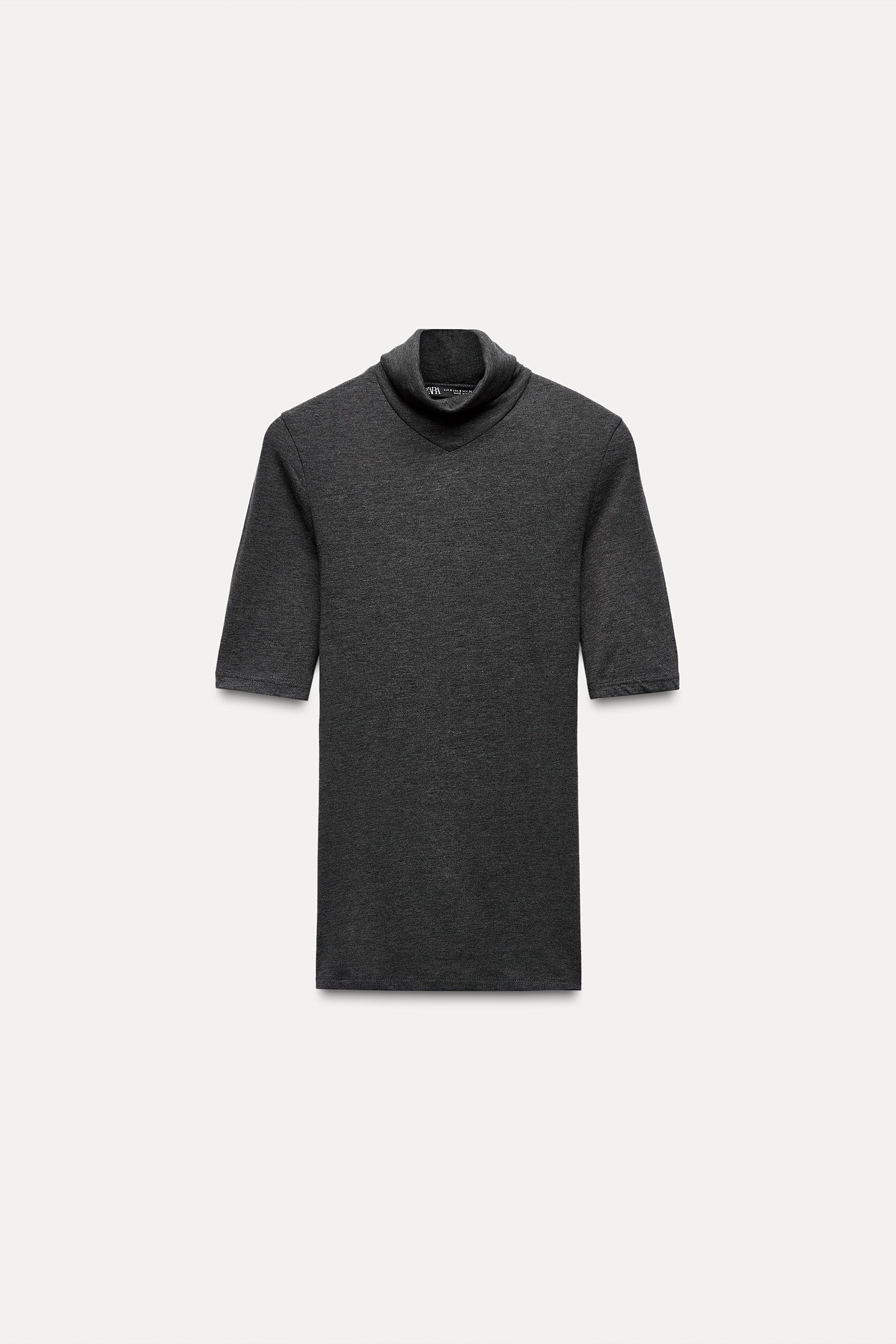 Short sleeve turtleneck mens zara on sale