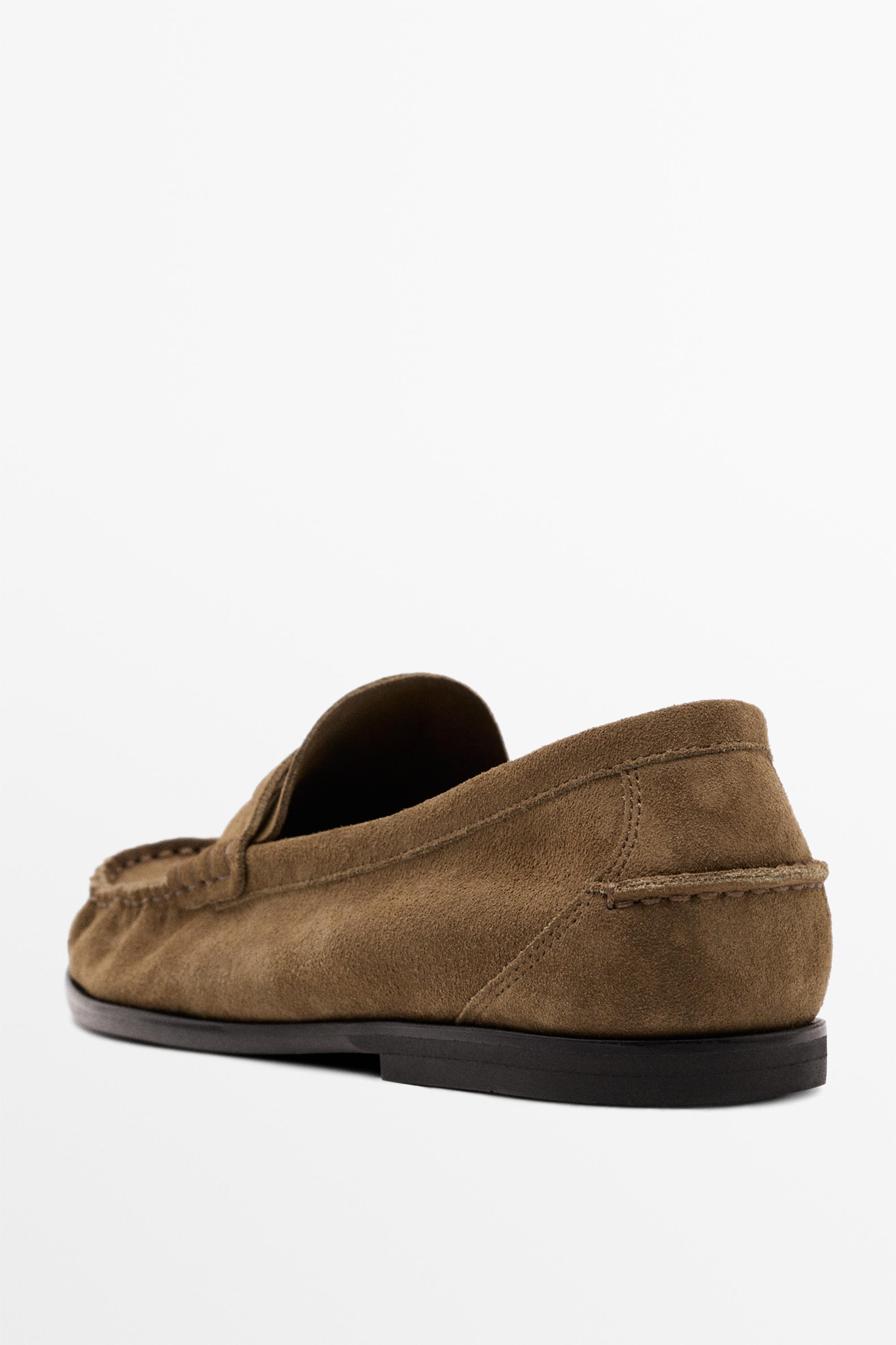 Soft leather penny loafers