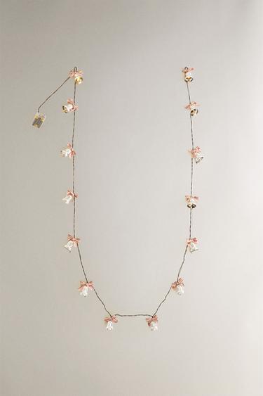 CHRISTMAS LIGHT GARLAND WITH BELLS - Silver by Zara - Image 1