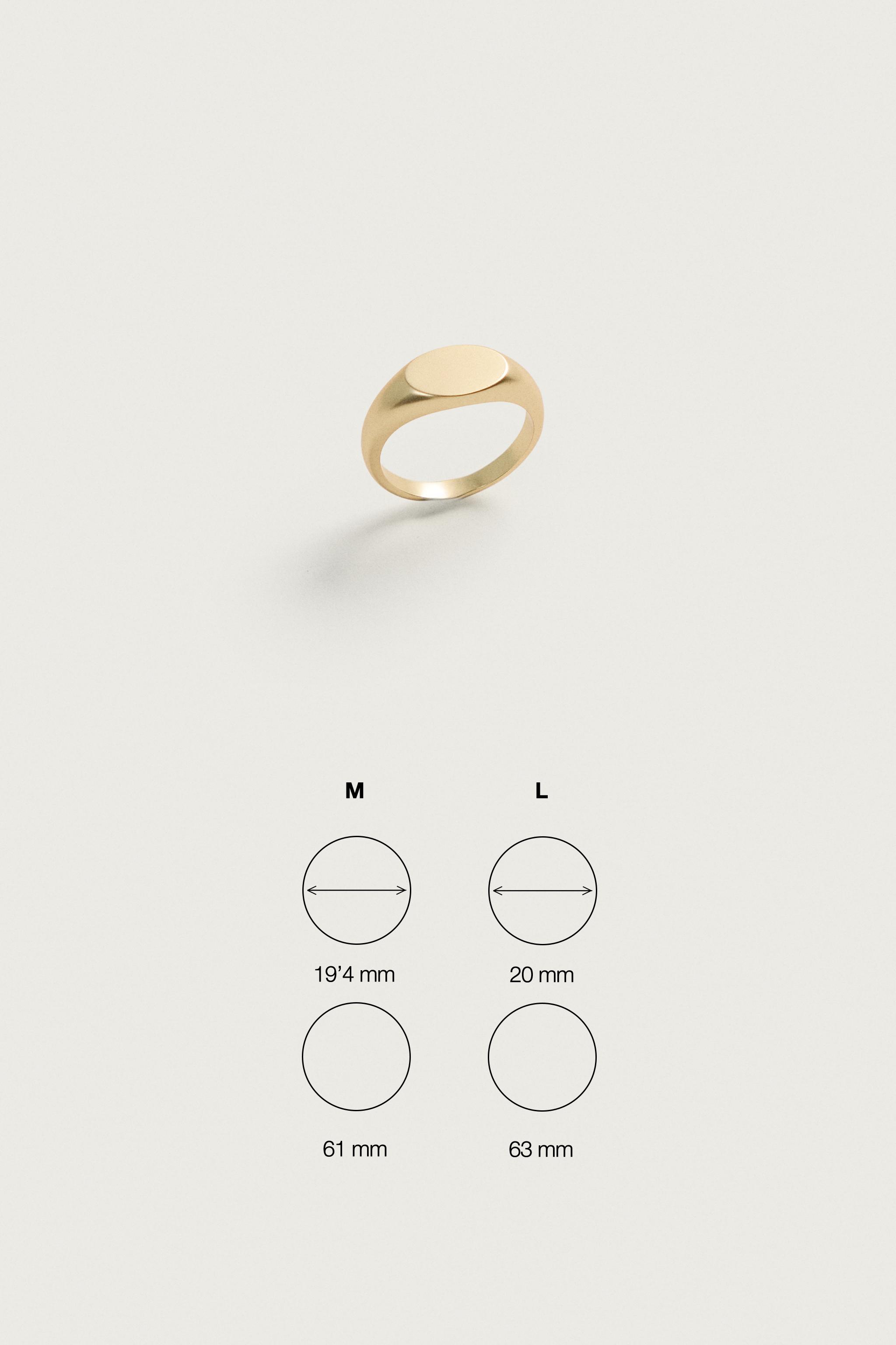 METALLIC SIGNET RING