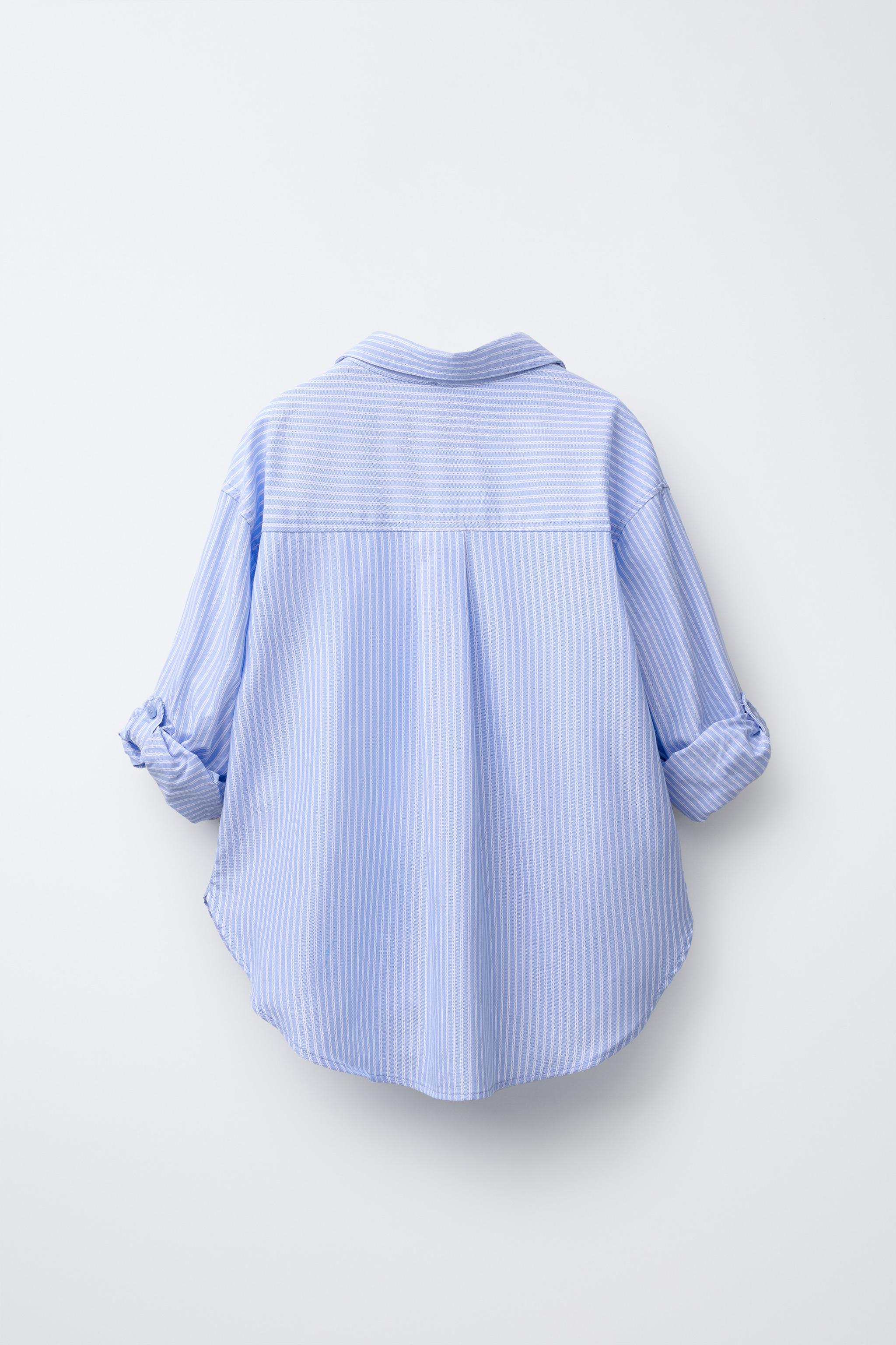 PACK CHEMISE À RAYURES AVEC T-SHIRT EN CÔTELÉ ET COL CONTRASTE