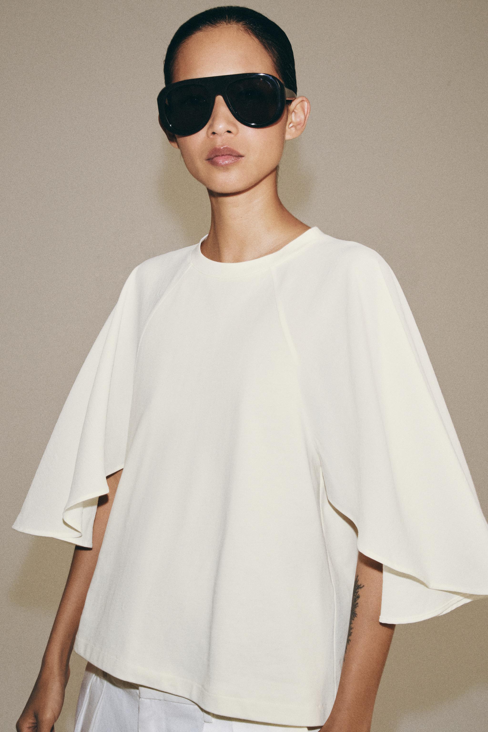 COMBINATION T-SHIRT — Ecru
